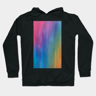 Rainbow Streak (abstract oil pastel) Hoodie